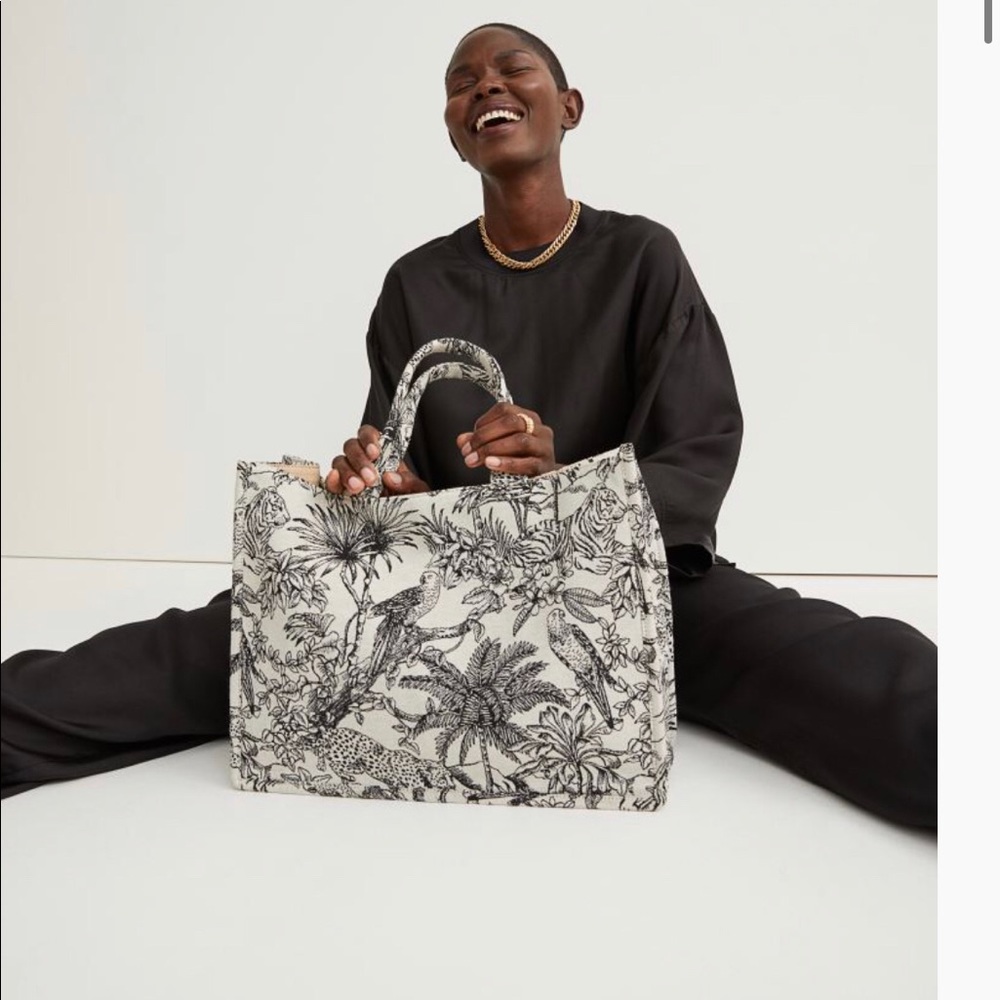 Jacquard-weave Handbag